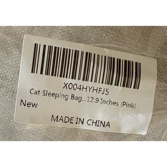 Cat Sleeping Bag for Indoor Cats,360° Wrap Self Warm Winter 17.7 x 21.7 inches - Picture 5 of 5